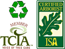 TCIA Member, ISA Certified Arborist, We Recycle